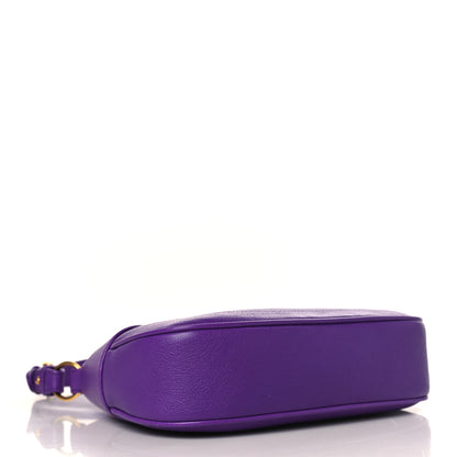 Gucci Goatskin Small Aphrodite Shoulder Bag Shine Purple 4 of 11