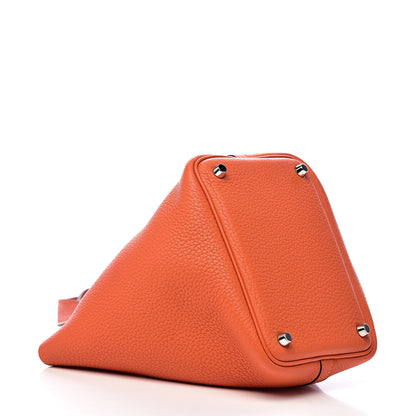 Hermes Taurillon Clemence Picotin Lock 18 PM Orange 4 of 11