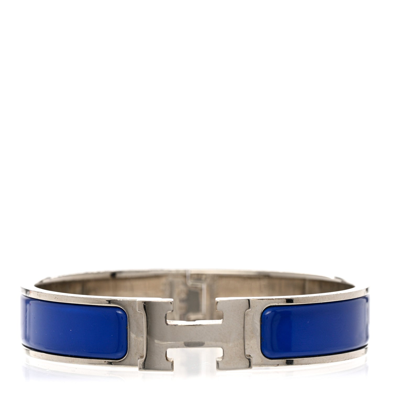 Hermes Enamel Narrow Clic Clac H Bracelet PM Iris 1 of 4