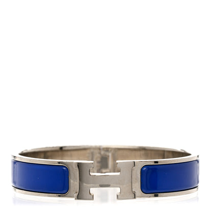 Hermes Enamel Narrow Clic Clac H Bracelet PM Iris 1 of 4