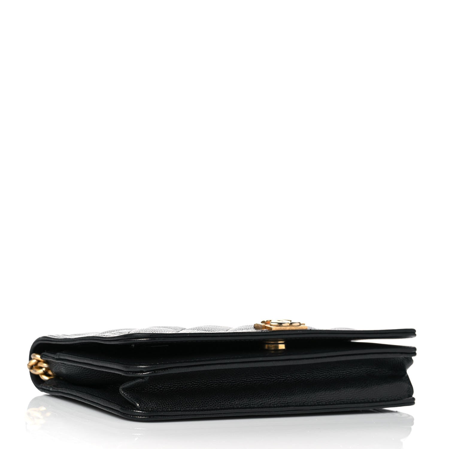 Chanel Caviar Quilted Boy Wallet On Chain WOC Black 3 of 10