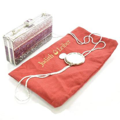 Judith Leiber Swarovski Crystal Gradient Minaudiere Clutch 3 of 6