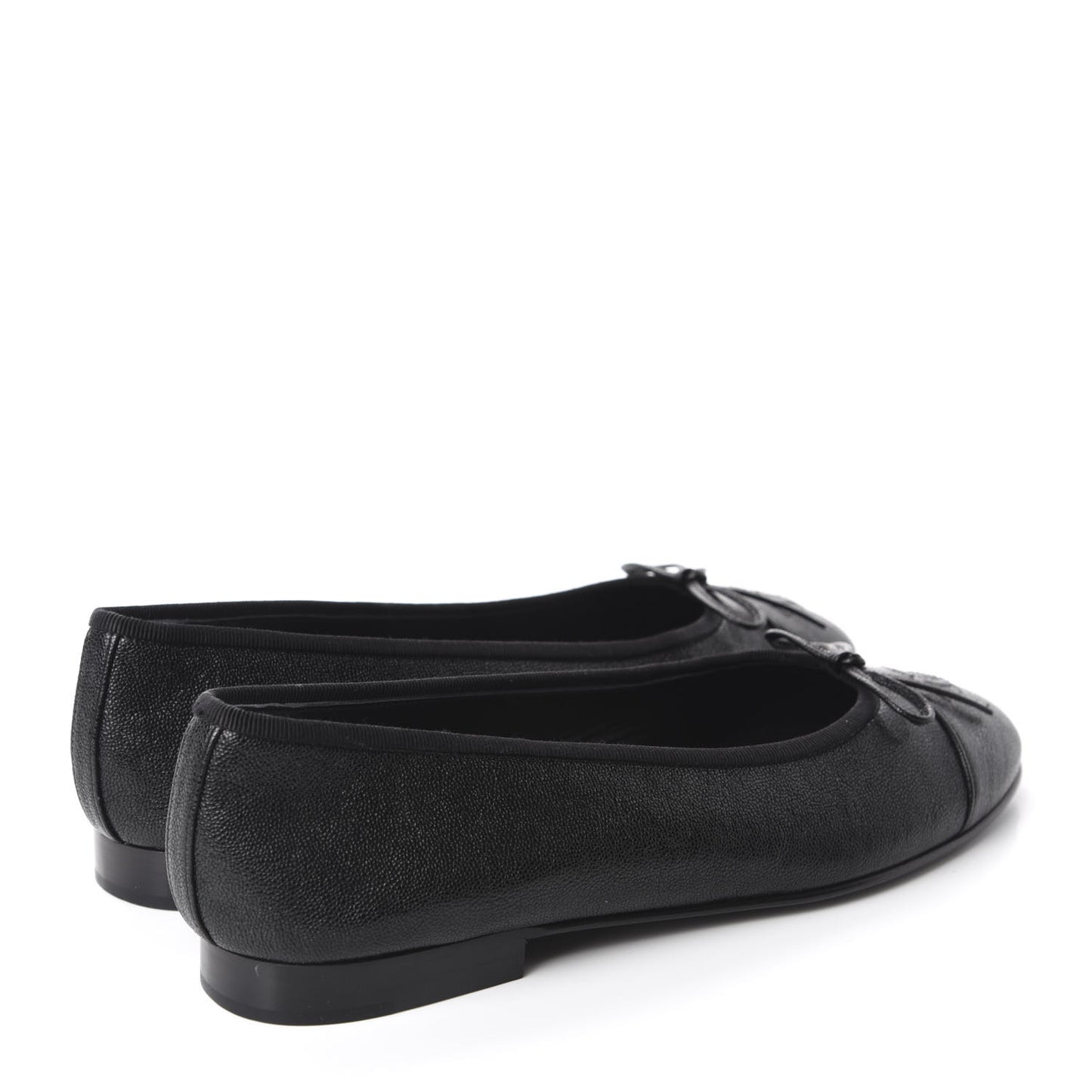 Caviar CC Cap Toe Ballerina Flats 38.5 Black