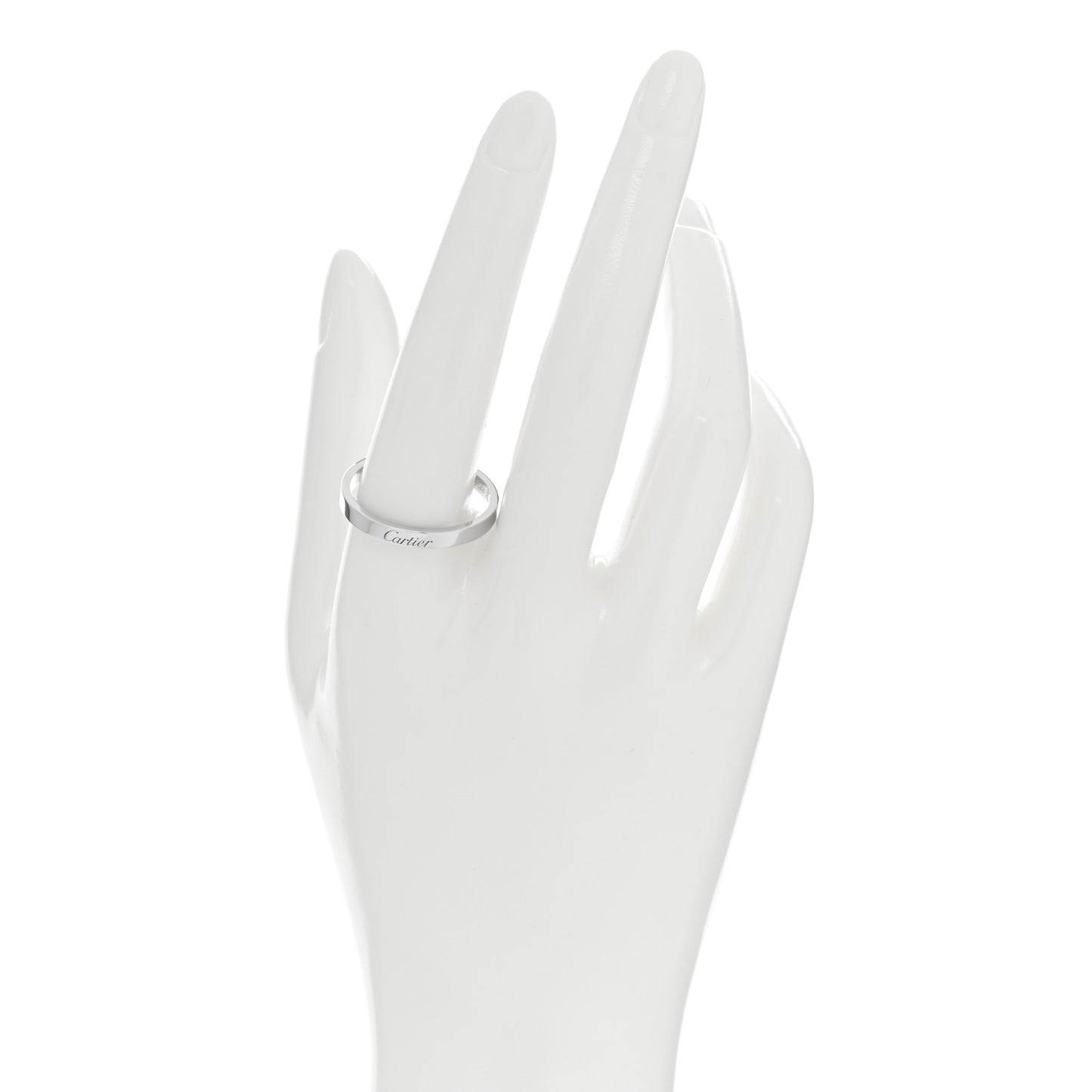 Platinum 3mm C De Cartier Wedding Band Ring 65 11.25 65 11