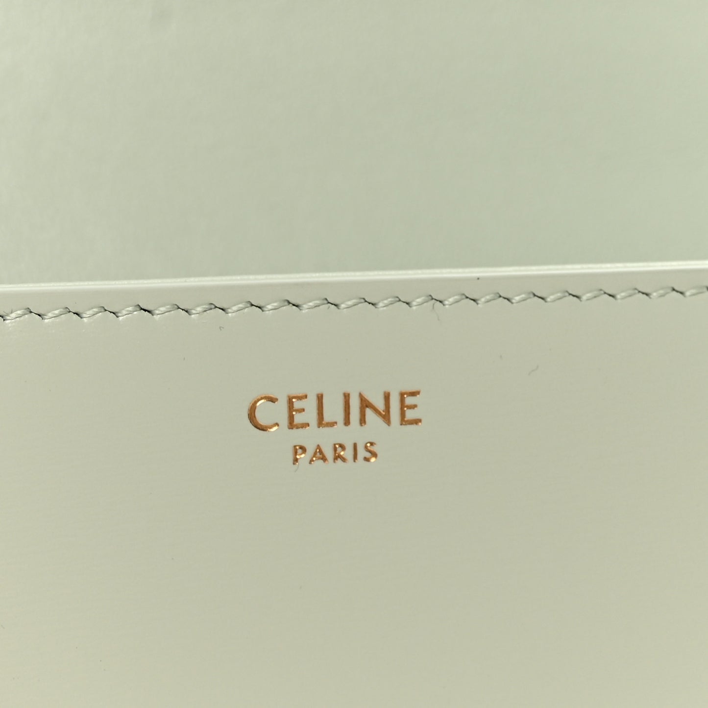 Shiny Calfskin Triomphe Chain Shoulder Bag Jade