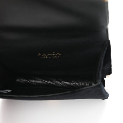Prada Velluto Micro Cahier Bag Black 5 of 8