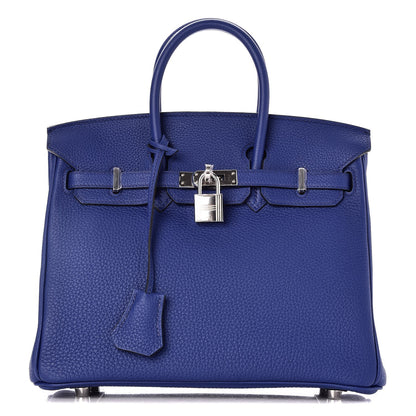 Hermes Togo Birkin 25 Bleu Electrique 1 of 34