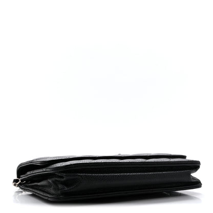 Chanel Caviar Quilted Wallet On Chain WOC Black 4 of 14