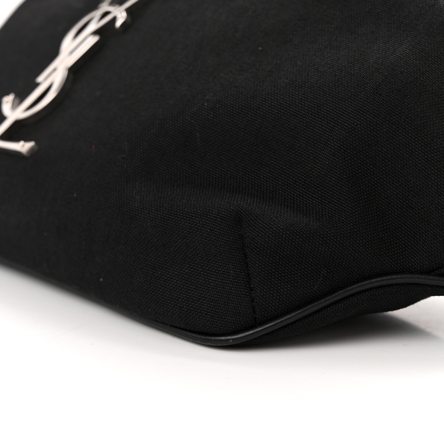 Saint Laurent Canvas Monogram Belt Bag Black 10 of 12
