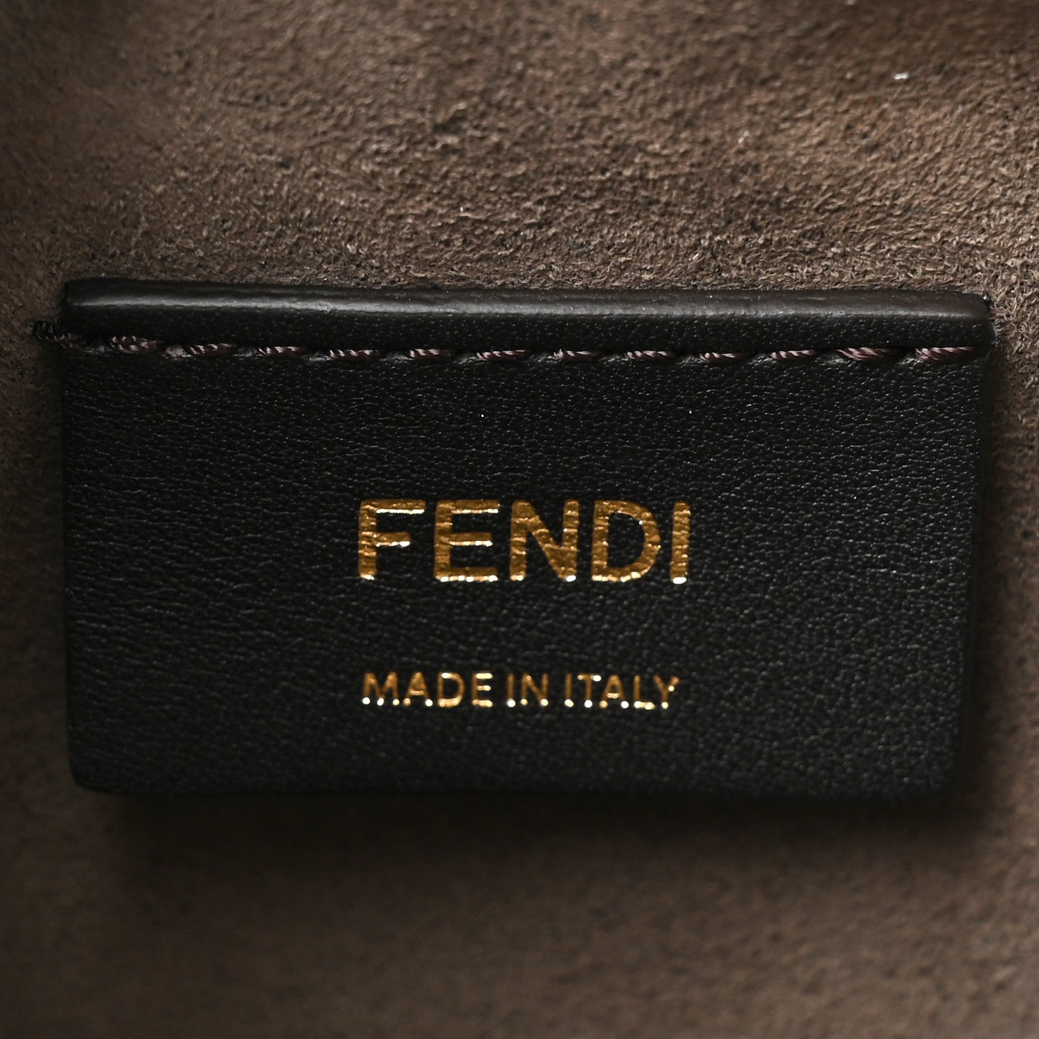 Fendi Vitello Liberty F is Fendi Bi-Color FF 1974 Embossed Mini Mon Tresor Bucket Bag Camelia Mandorlo 6 of 13