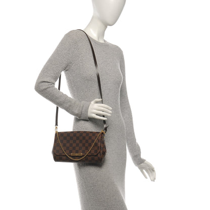 Louis Vuitton Damier Ebene Favorite MM 2 of 9