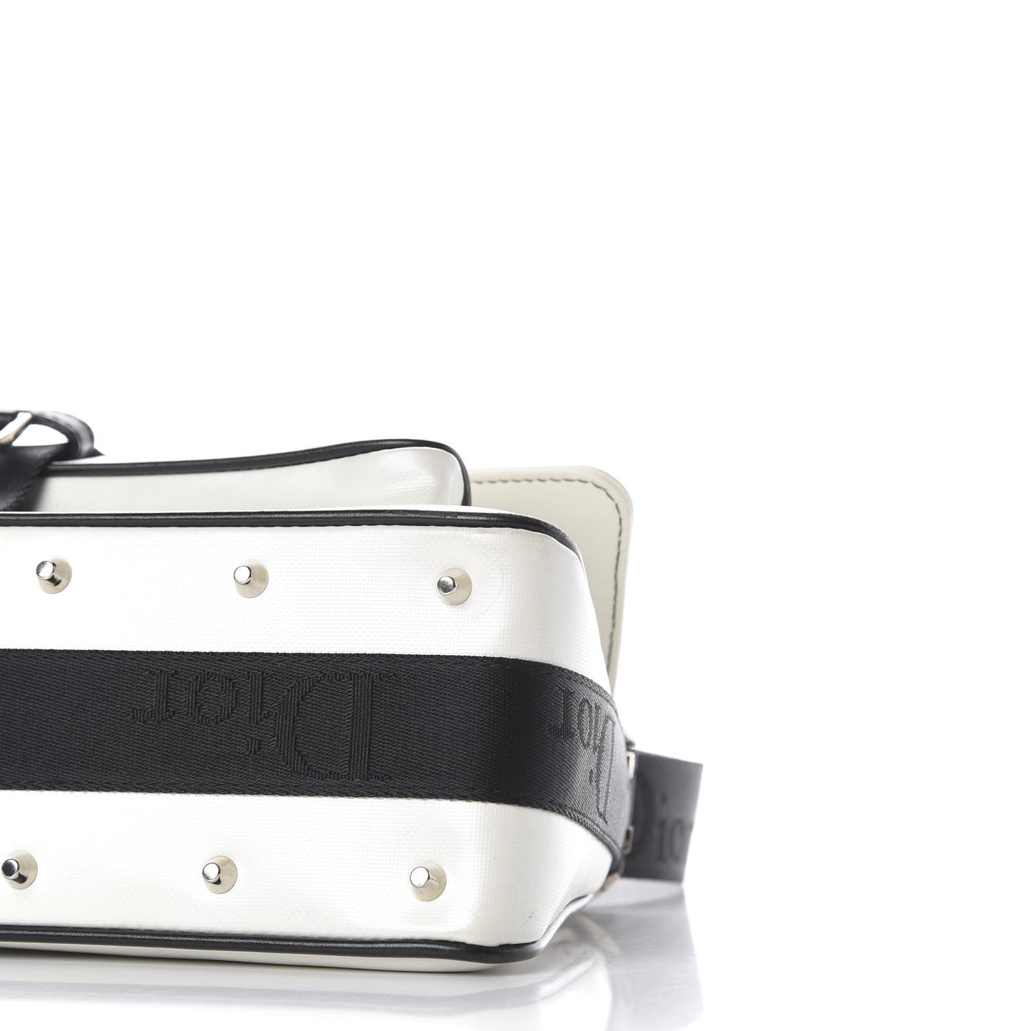 Coated Canvas Crystal Hardcore Bag White