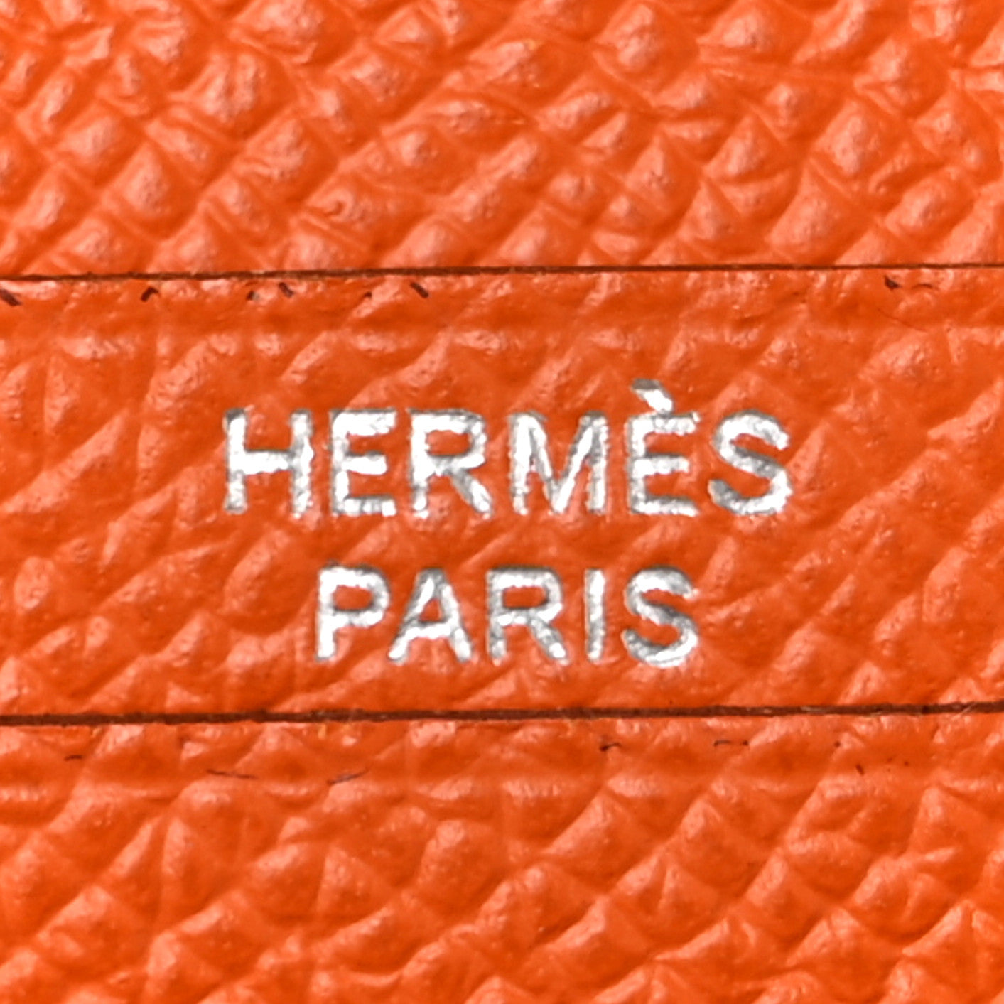 Hermes Epsom Bearn Gusset Wallet Orange 6 of 8