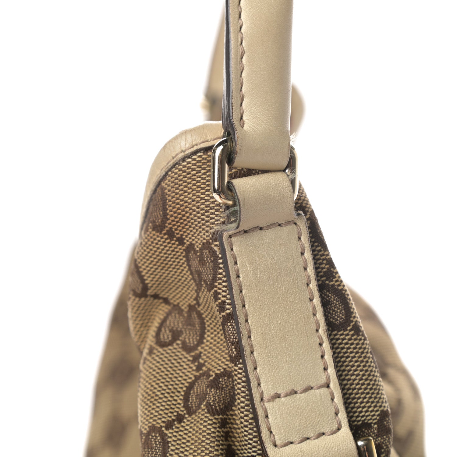 Gucci Monogram Medium New Britt Hobo Off White 12 of 14