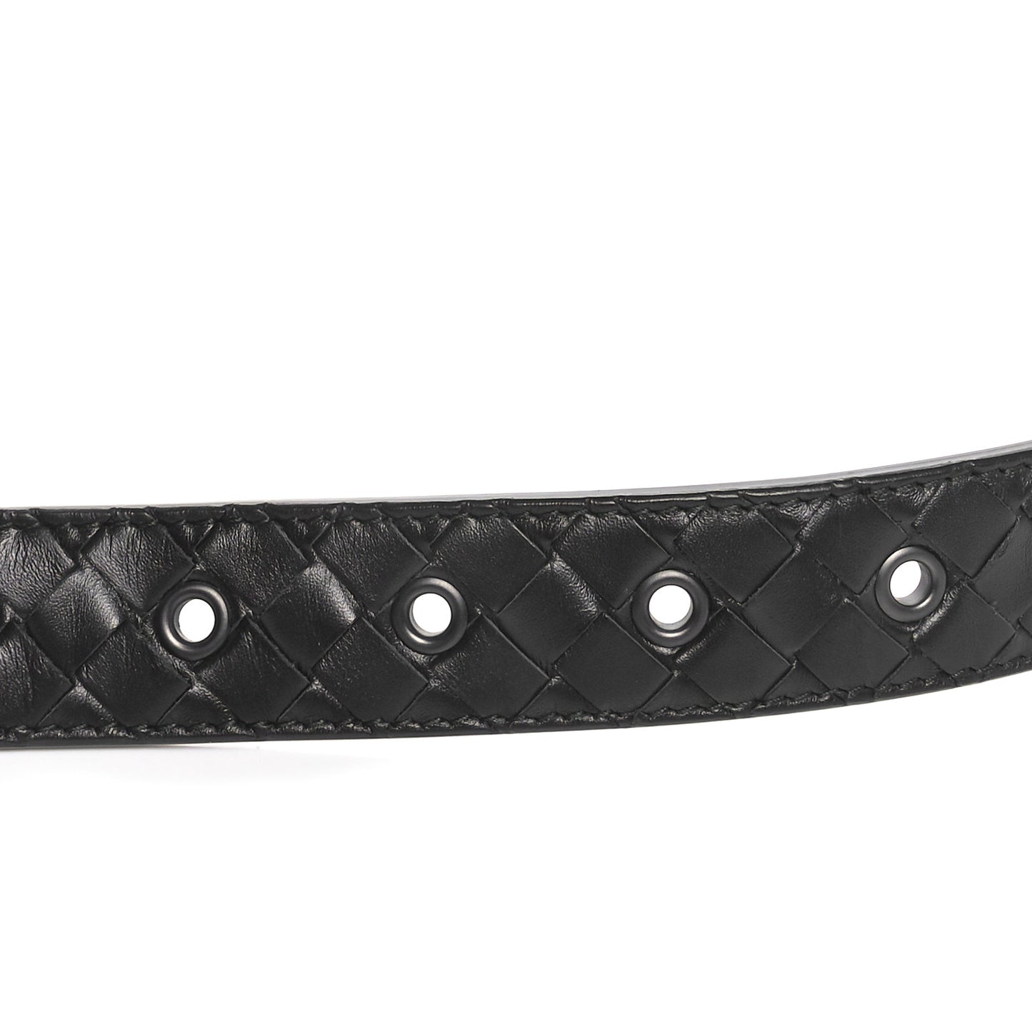 Nappa Intrecciato Belt 80 32 Black