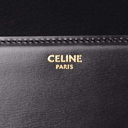 Celine Shiny Calfskin Medium Triomphe Black 8 of 10