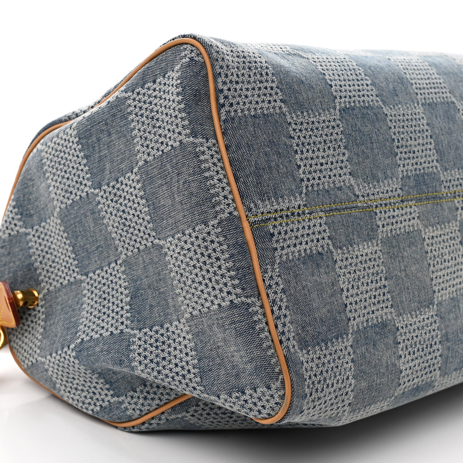 Louis Vuitton Damier Denim 3D Speedy Bandouliere 40 Bleu 8 of 9