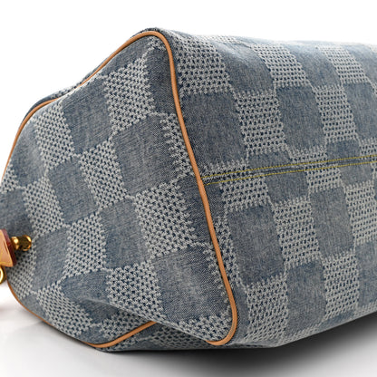 Louis Vuitton Damier Denim 3D Speedy Bandouliere 40 Bleu 8 of 9