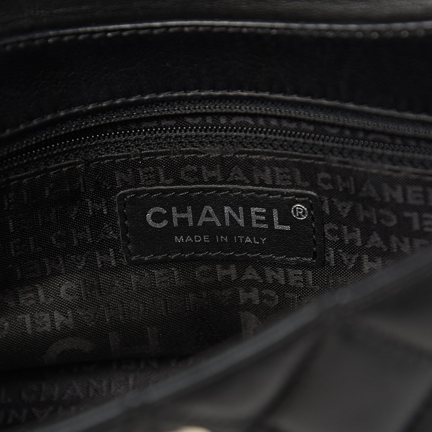 Lambskin Quilted Small Single Flap Black