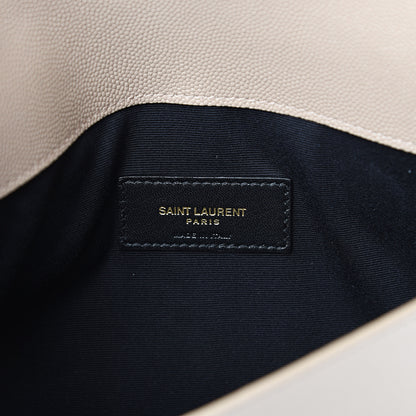Saint Laurent Grain De Poudre Uptown Pouch Dark Beige 5 of 7
