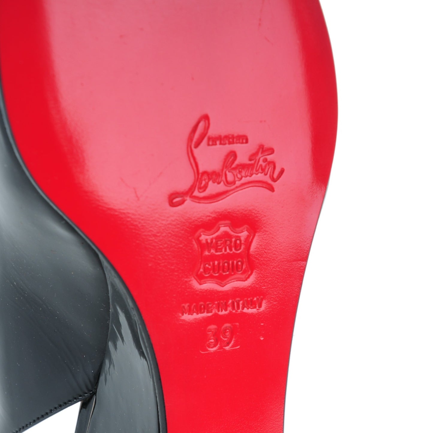 Patent Cynthia Sling Back Wedges 39 Black