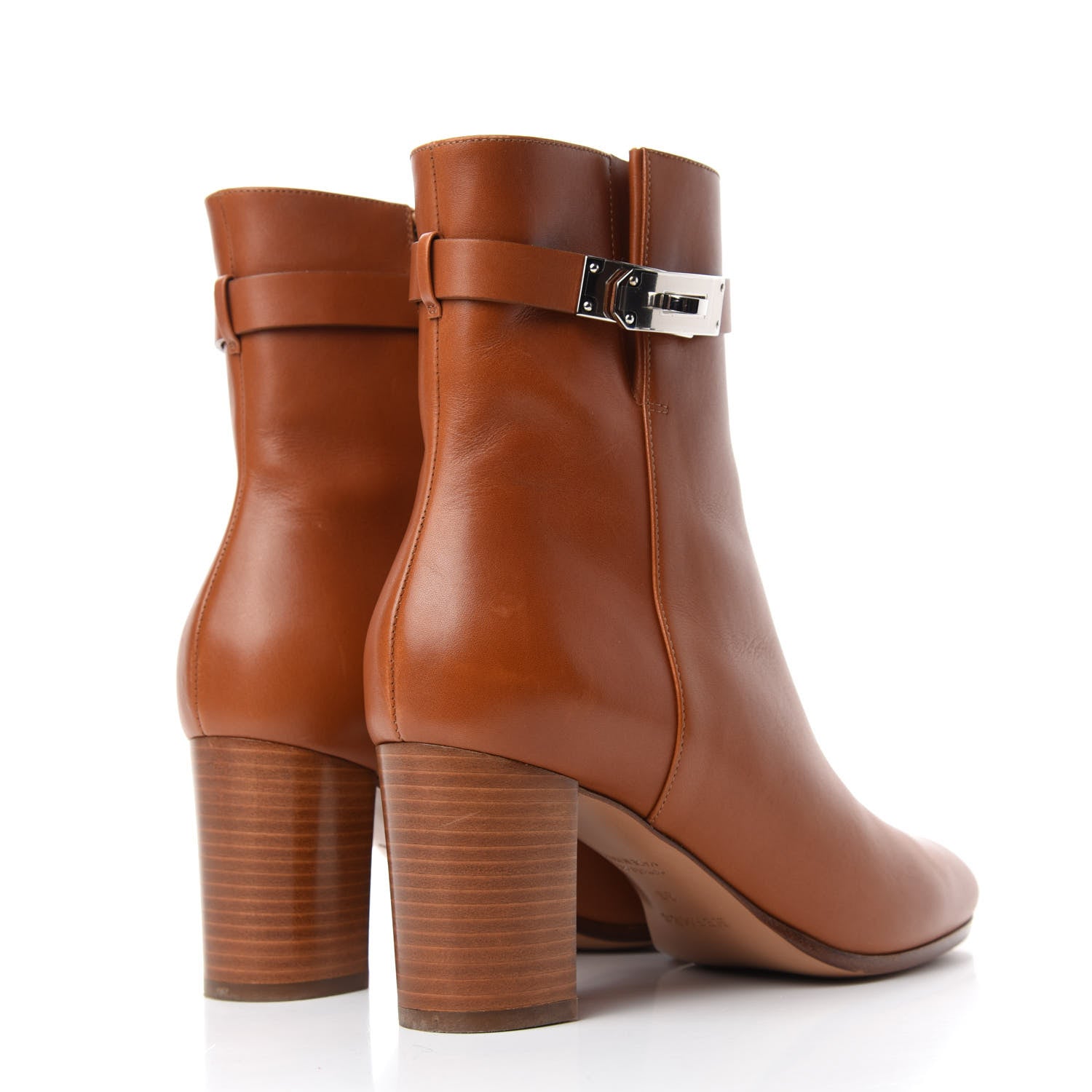 Hermes Calfskin Saint Germain Ankle Boots 39 Gold 4 of 11