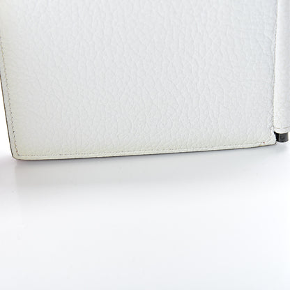 Christian Louboutin Calfskin Clipsos Spike Bi-Fold Wallet White 9 of 10