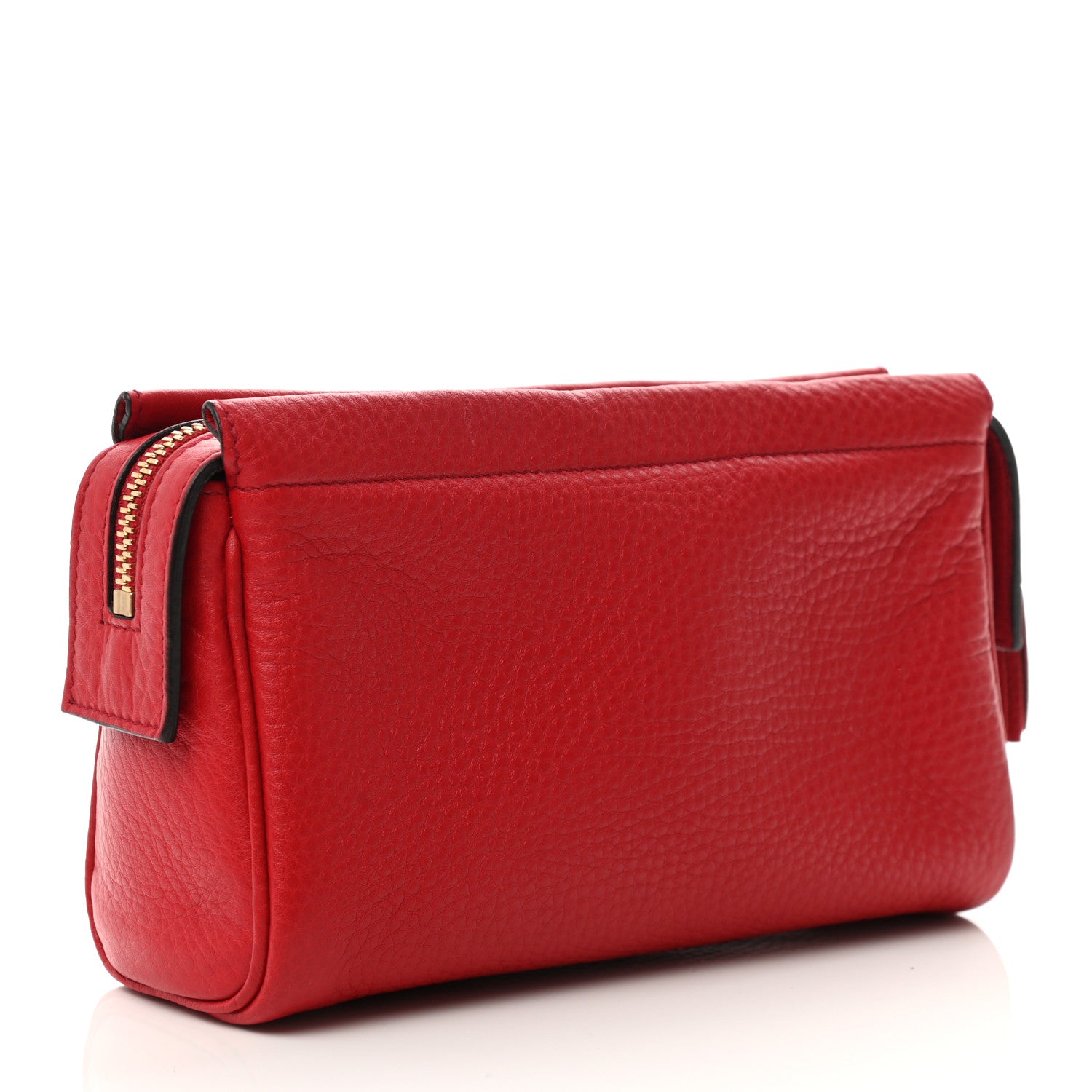 Gucci Pebbled Calfskin Soho Cosmetic Case Tabasco Red 3 of 8