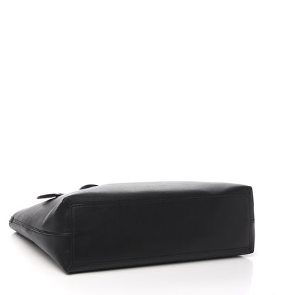 Burberry Grainy Calfskin Haymarket Check Medium Reversible Tote Black 6 of 15