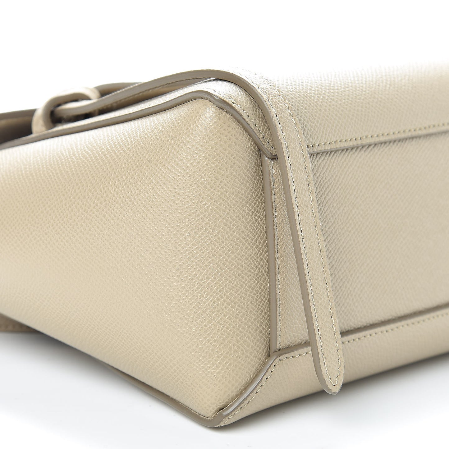 Grained Calfskin Nano Belt Bag Light Taupe