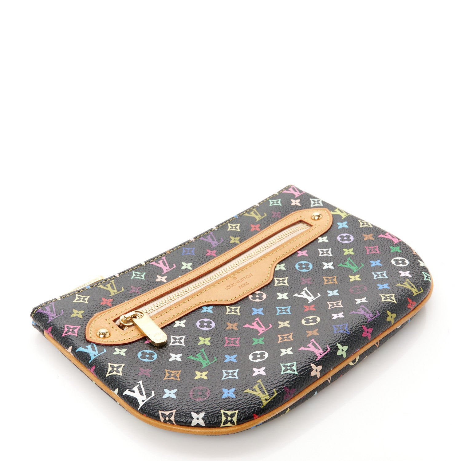 Louis Vuitton Monogram Multicolor Pochette Plate GM Black 4 of 8
