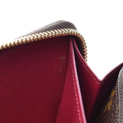 Louis Vuitton Monogram Clemence Wallet Fuchsia 7 of 9