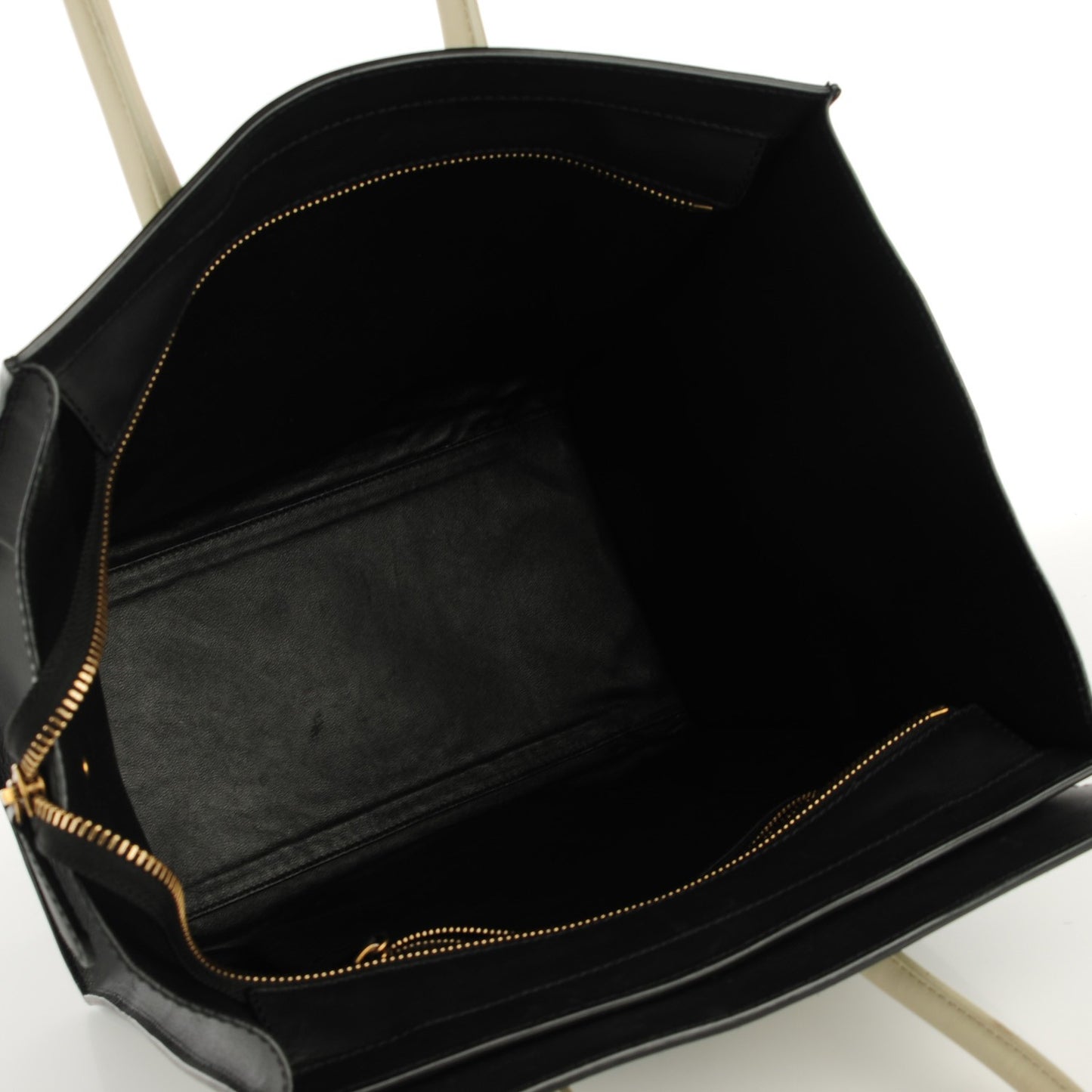 Smooth Calfskin Shrunken Lambskin Mini Tri-Color Luggage Black
