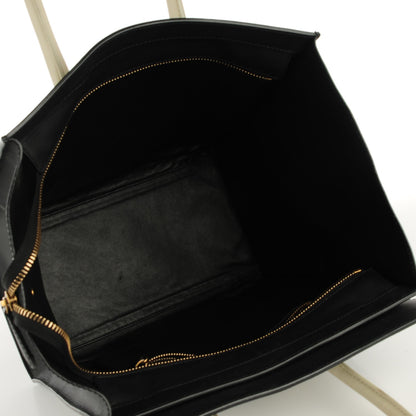 Celine Smooth Calfskin Shrunken Lambskin Mini Tri-Color Luggage Black 8 of 8