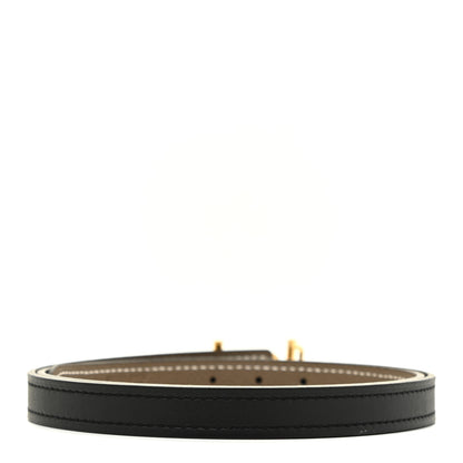 Hermes Swift Epsom 13mm Ancre Belt 70 Black Etoupe 2 of 9