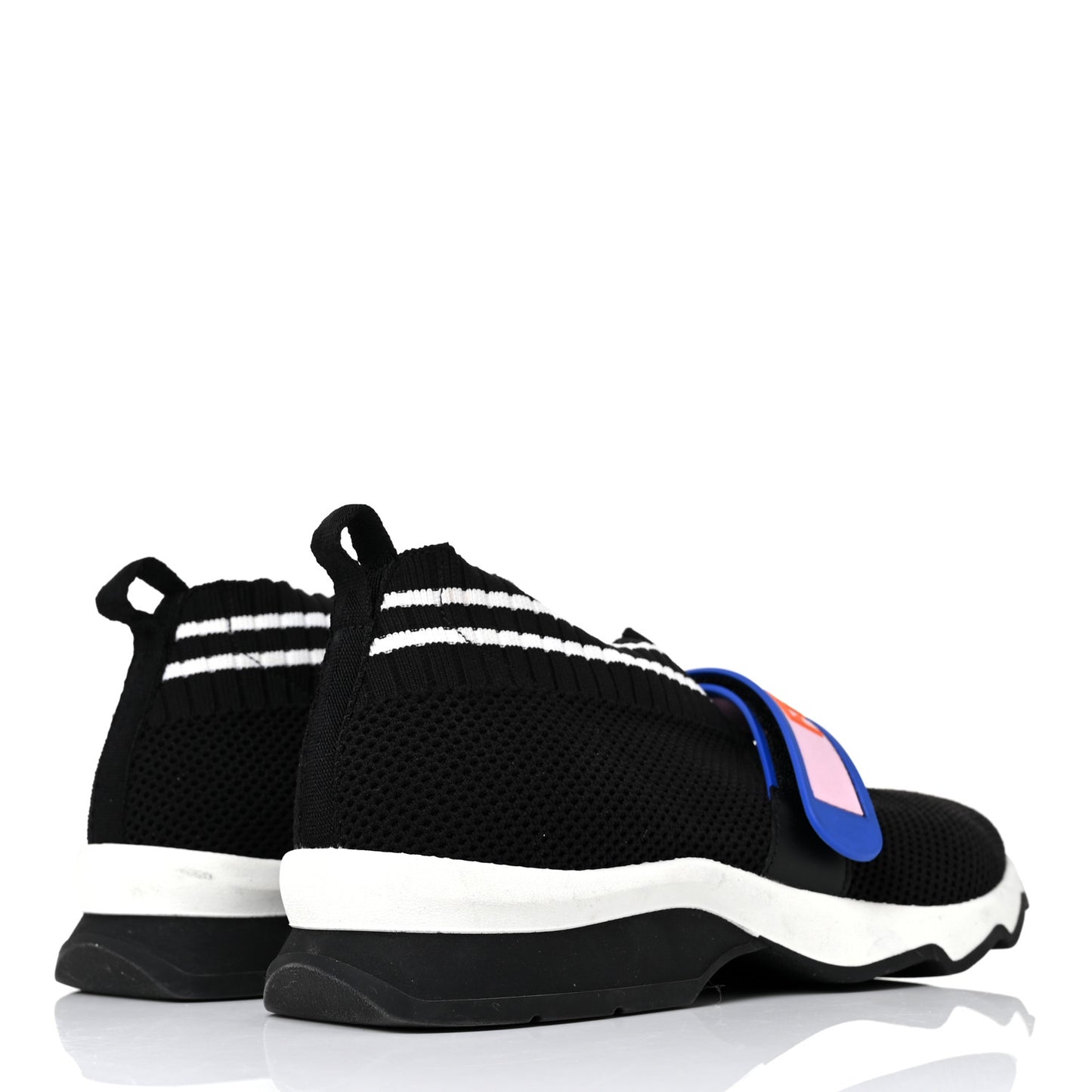 Stretch Yarn Stiff Band Rockoko Sneakers 36.5 Black