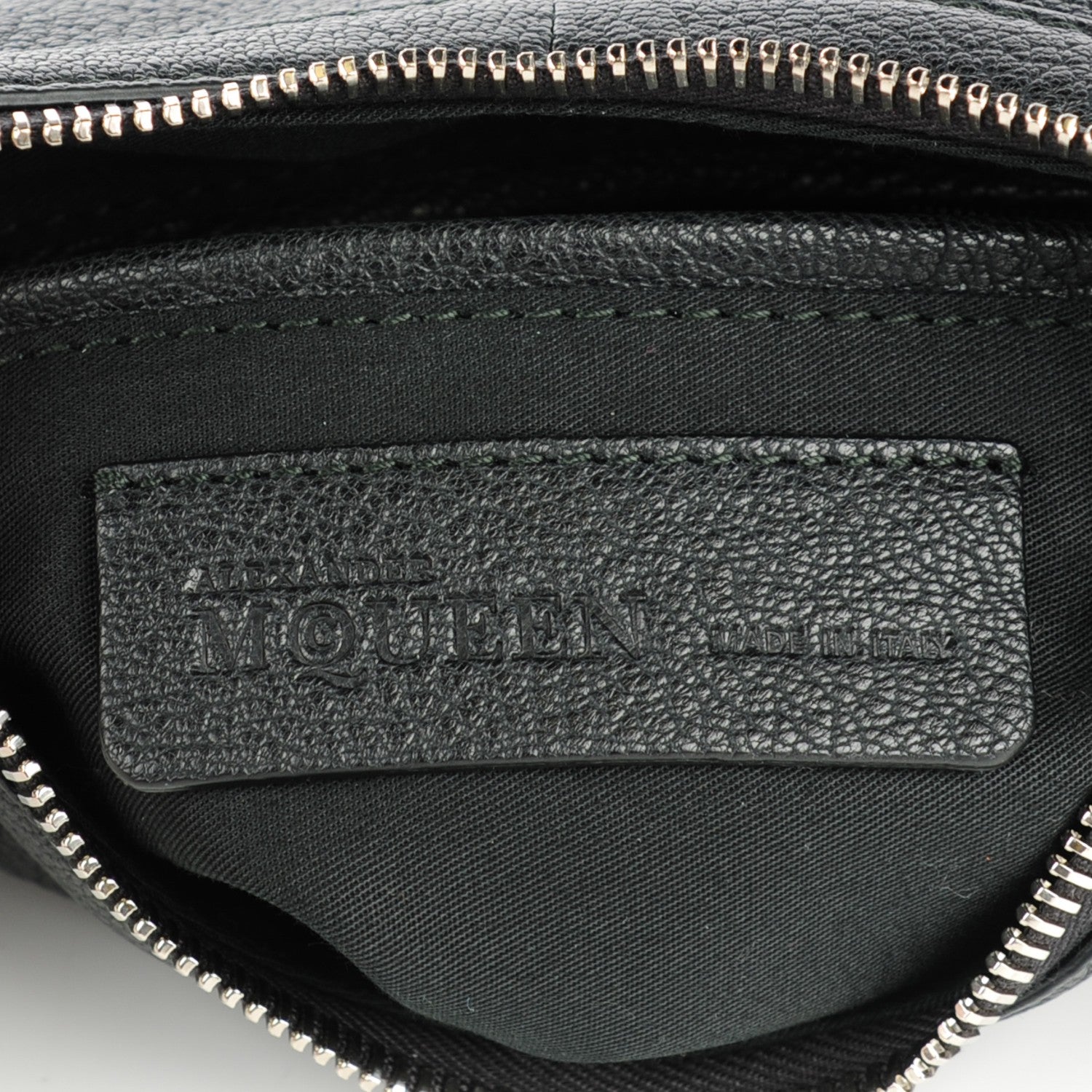 Alexander McQueen Calfskin De Manta Clutch Black 6 of 7