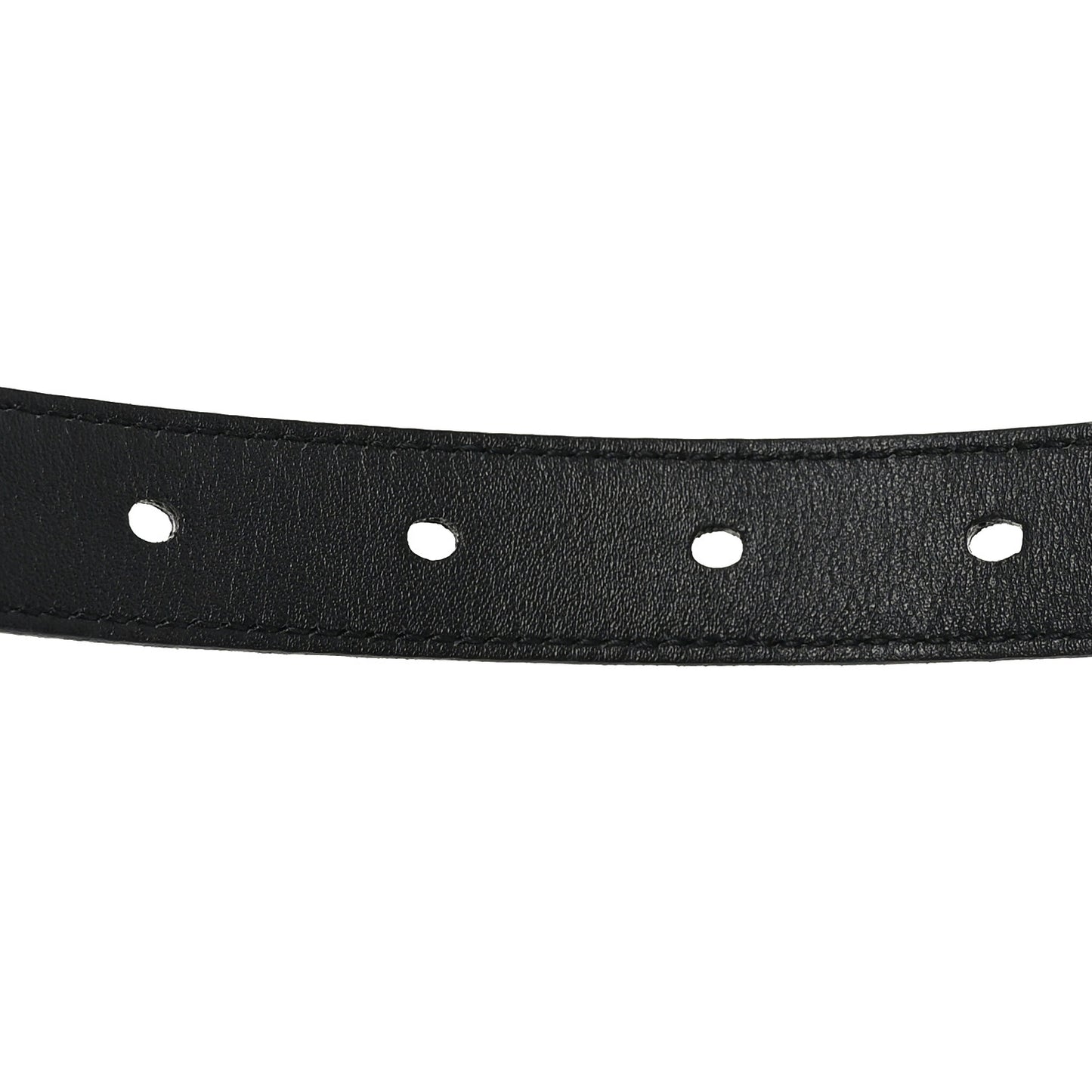 Calfskin Crocodile Embossed Monogram Square Buckle Belt 70 28 Black