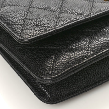 Chanel Caviar Quilted Wallet on Chain WOC Black 8 of 10