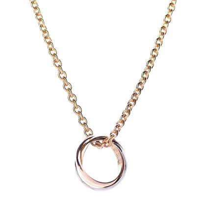 Cartier 18K Pink Yellow White Gold Baby Trinity Pendant Necklace 4 of 7