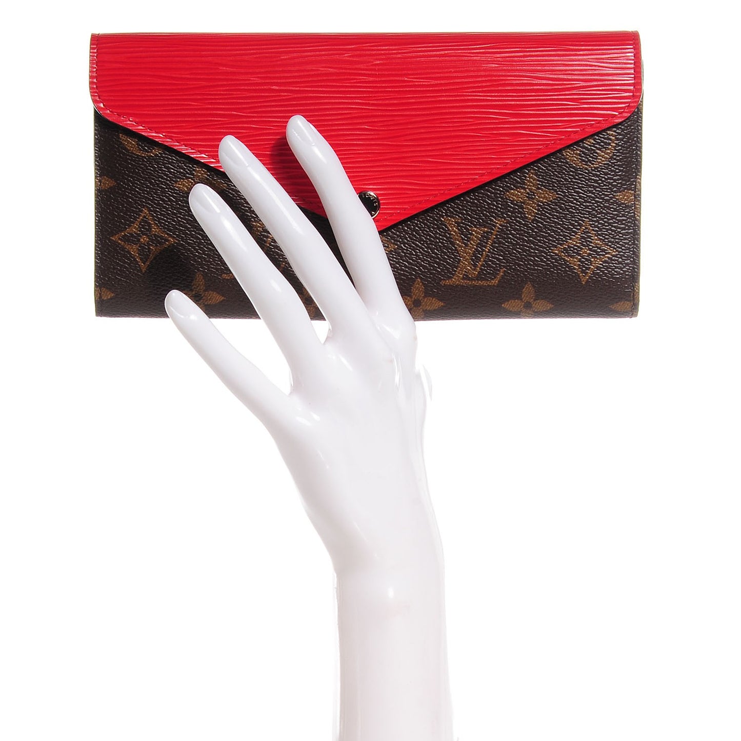 Monogram Epi Marie-Lou Long Wallet Coquelicot
