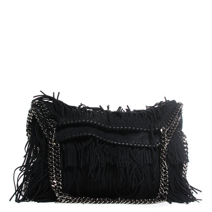 Stella McCartney Eco Suede Fringe Falabella Tote Black 1 of 9
