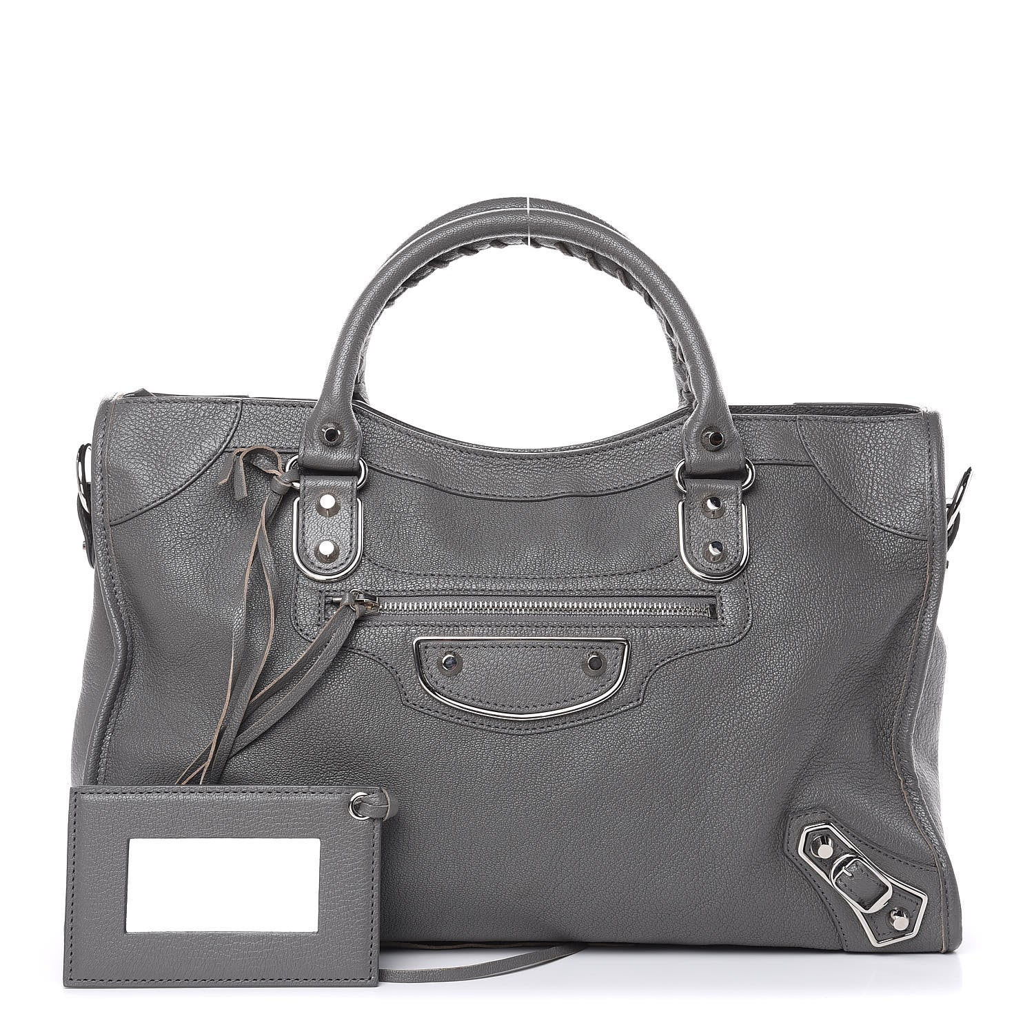 Balenciaga Chevre Silver Metallic Edge Hardware City Gris Acier 1 of 11