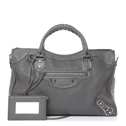 Balenciaga Chevre Silver Metallic Edge Hardware City Gris Acier 1 of 11