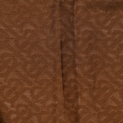 Burberry Silk Wool Jacquard Monogrammed TB Print Square Scarf Brown 4 of 4
