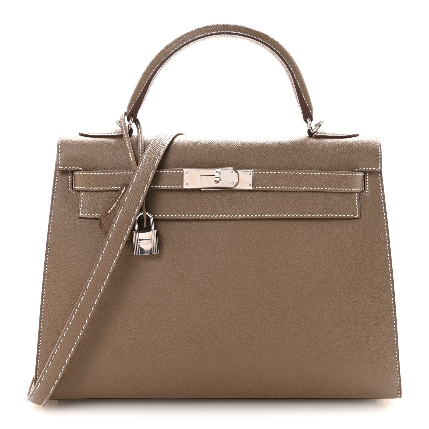 Hermes Epsom Kelly Sellier 32 Etoupe 1 of 10