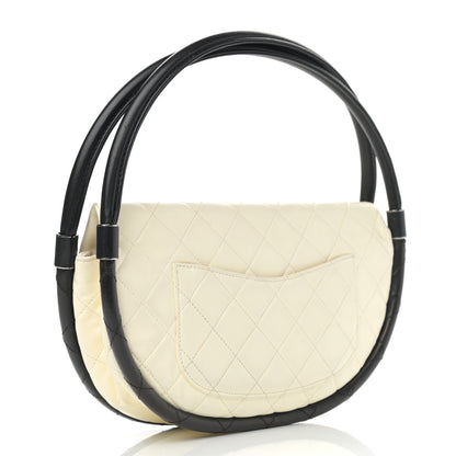 Chanel Lambskin Quilted Small Hula Hoop Flap Ivory 3 of 14