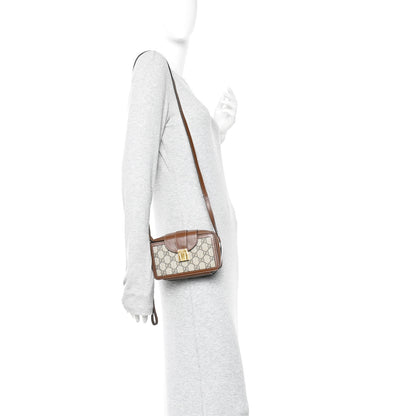 Gucci GG Supreme Monogram Mini Clasp Bag Beige Brown 2 of 14