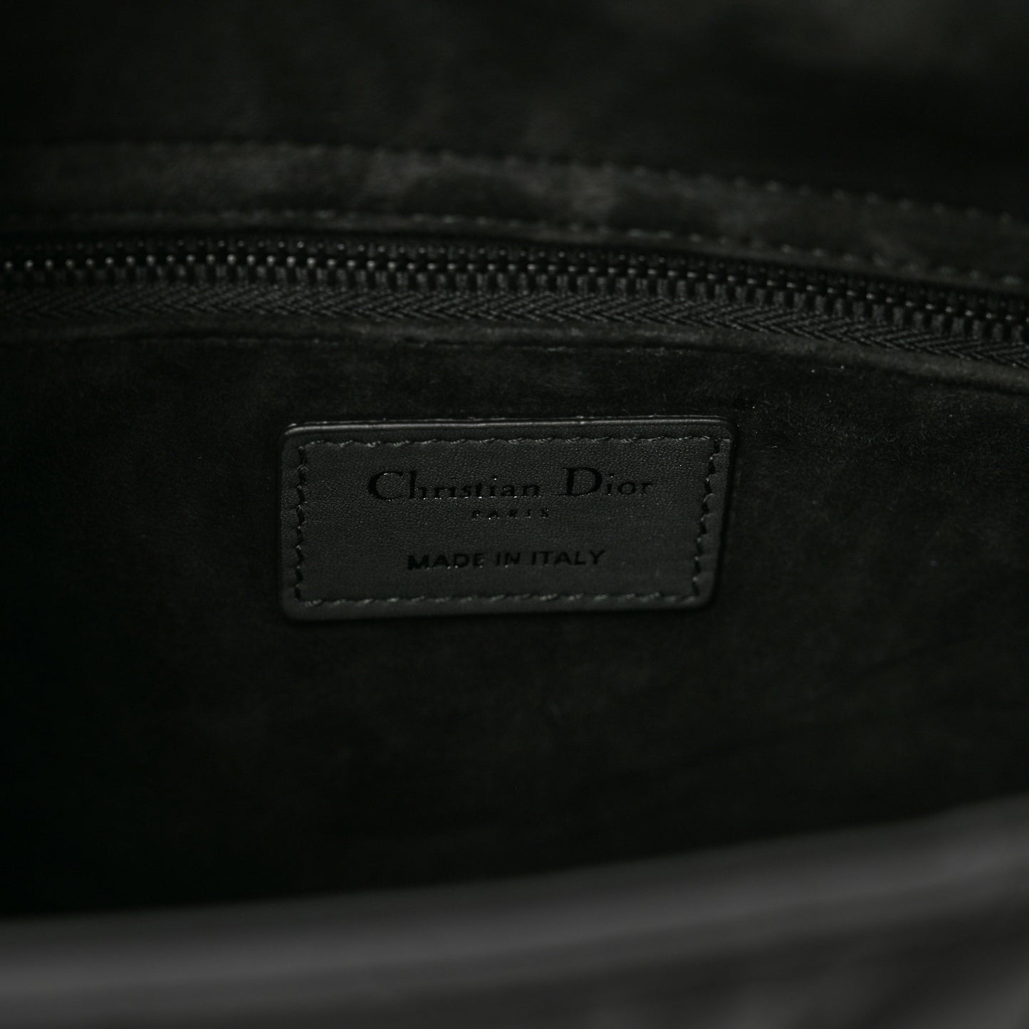 Ultra Matte Calfskin Cannage Medium Lady Dior Black