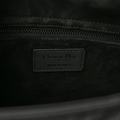 Christian Dior Ultra Matte Calfskin Cannage Medium Lady Dior Black 7 of 9
